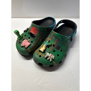 Crocs Minecraft (sz. J2) AS IS (For Parts or use)